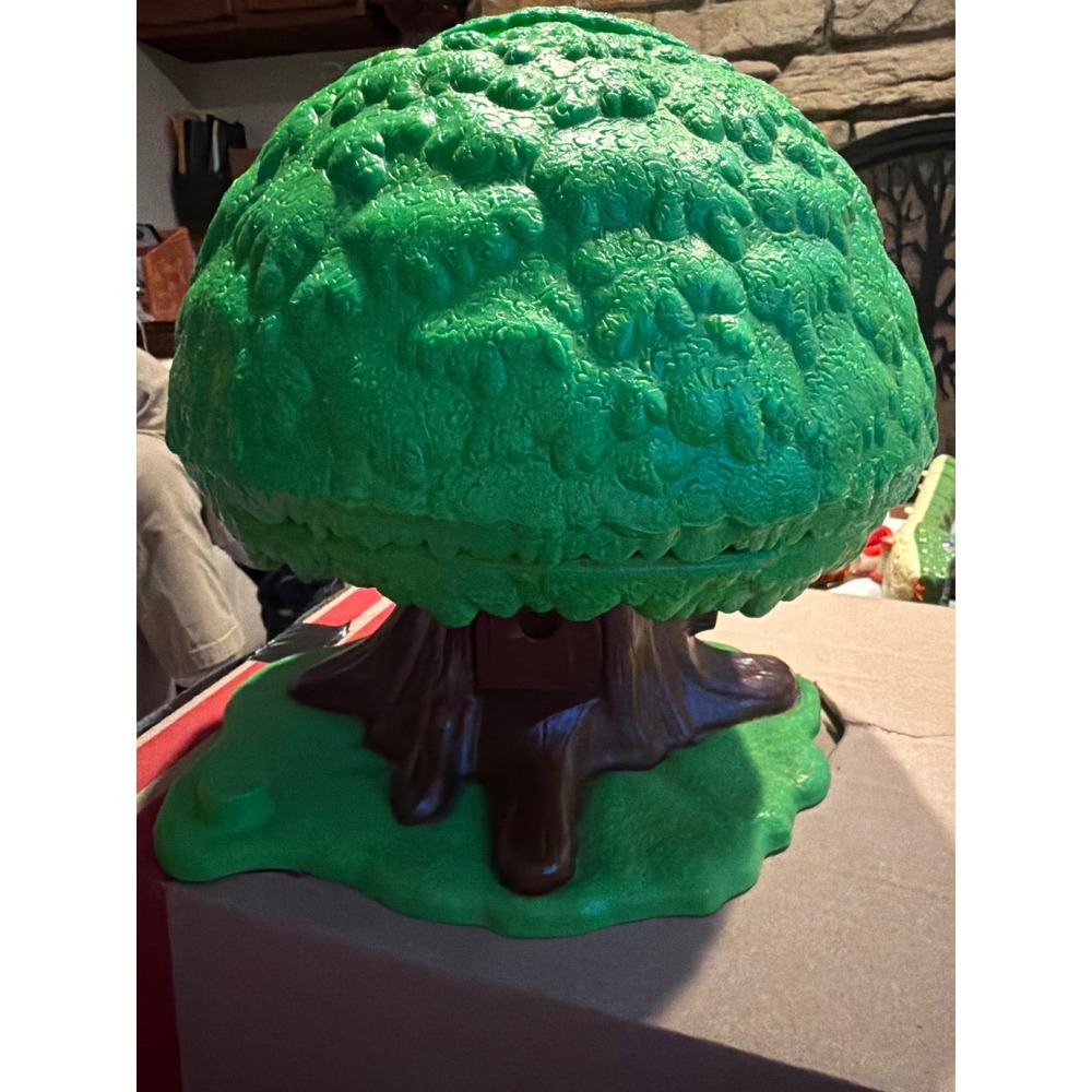 Vintage Kenner Tree Tots Family Tree House Playset 1975 Pop Up Toy Green Brown